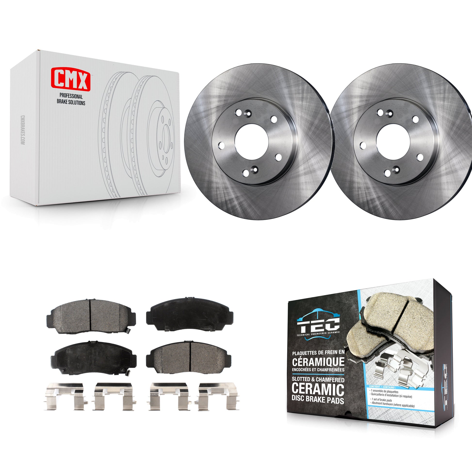 Disc Rotors and Ceramic Brake Pads Kit-K8T-100314
