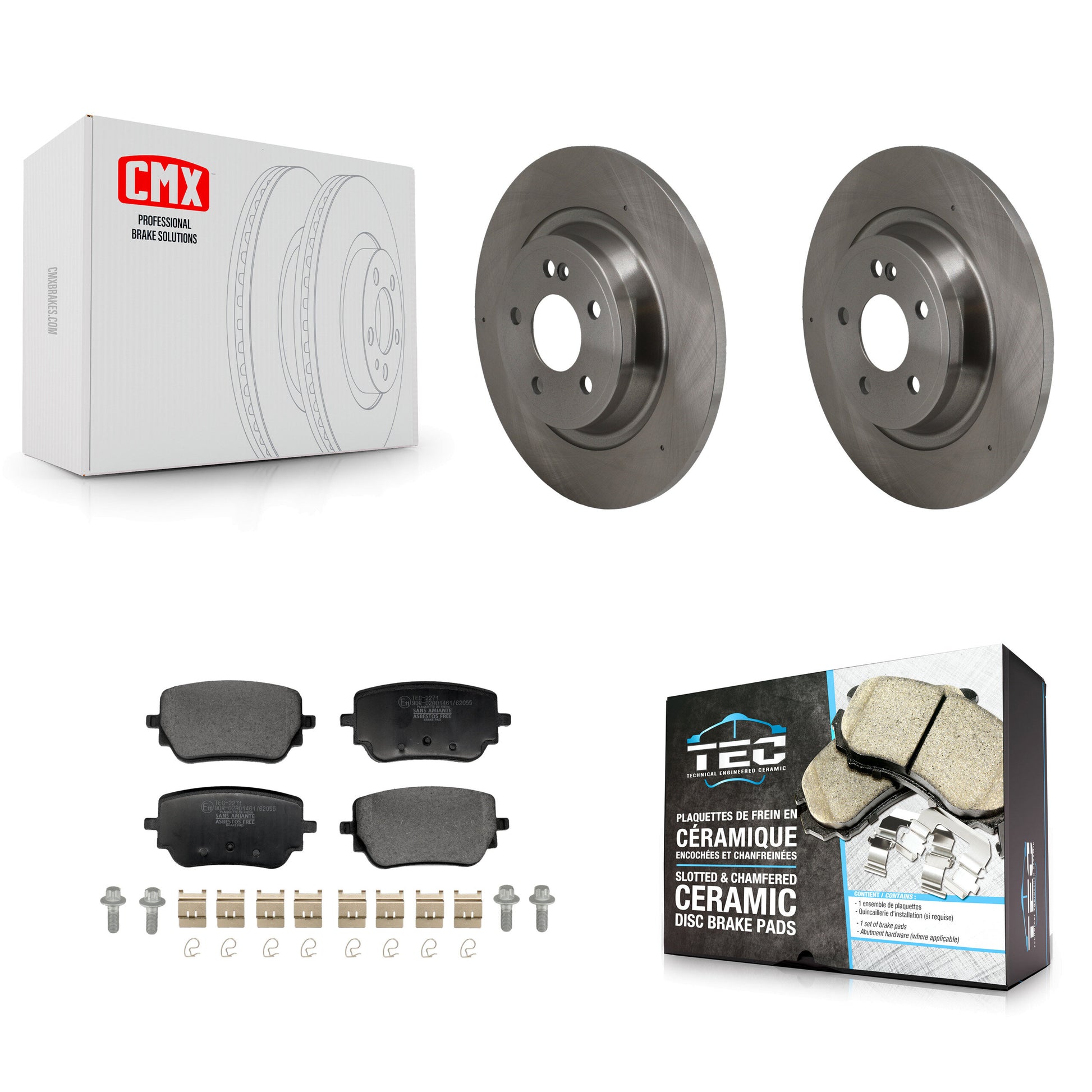Disc Rotors and Ceramic Brake Pads Kit-K8T-104797