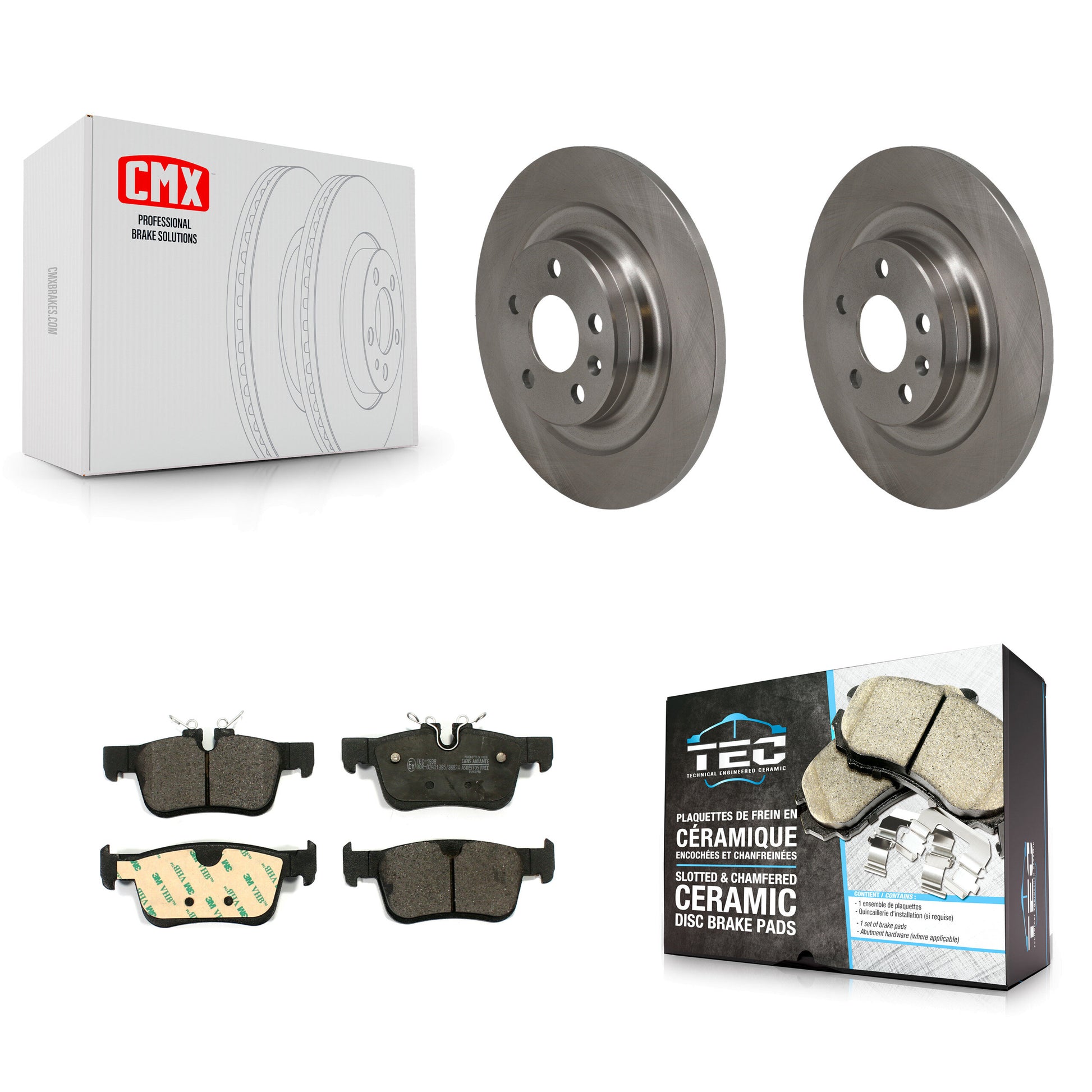 Disc Rotors and Ceramic Brake Pads Kit-K8T-105768