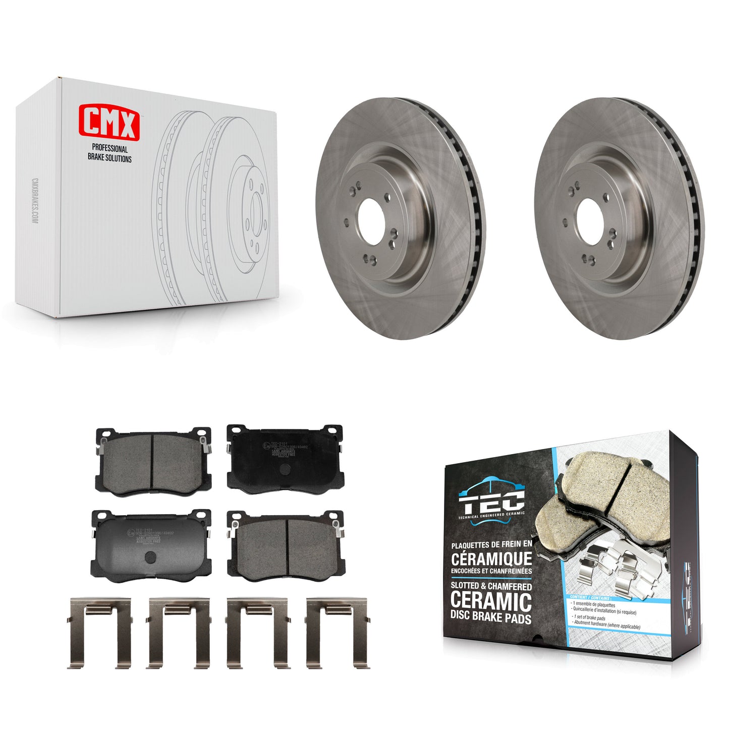 Disc Rotors and Ceramic Brake Pads Kit-K8T-105792 Kit.bestparts.ca