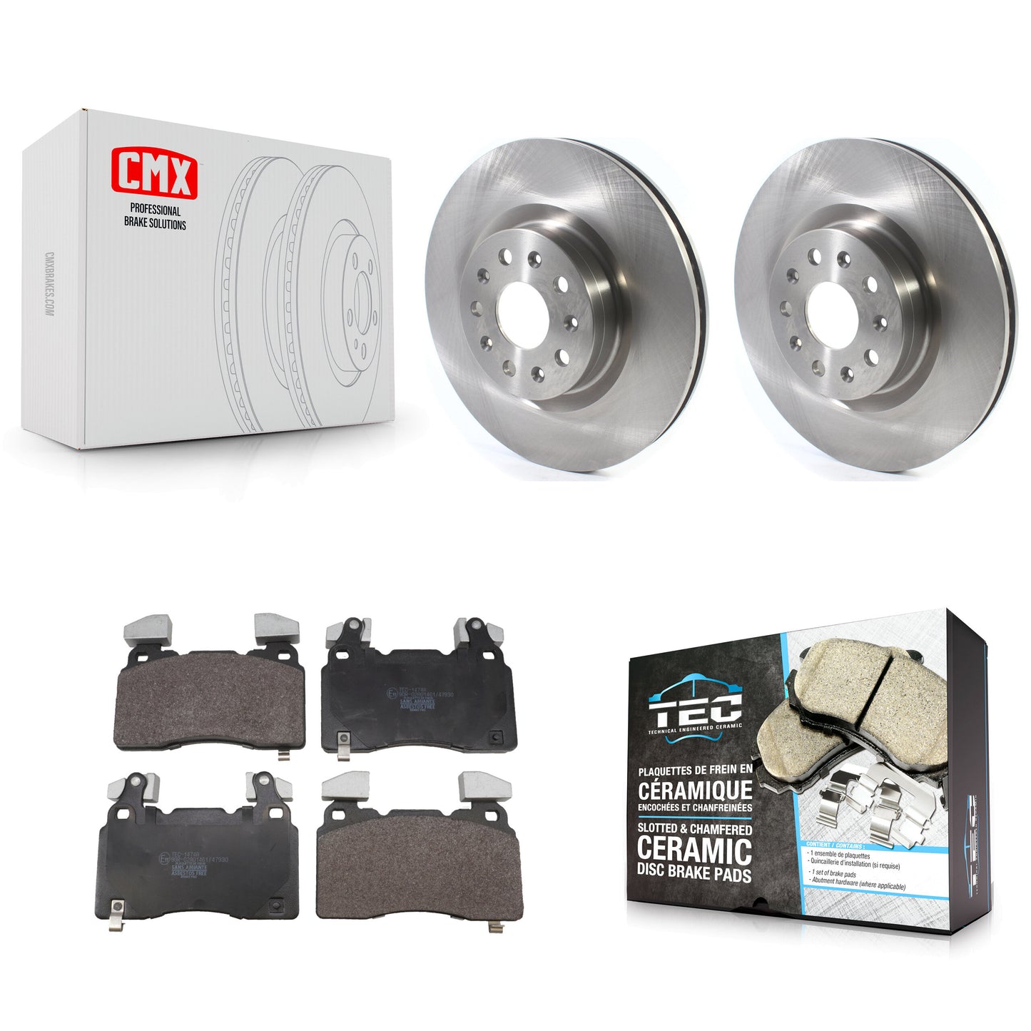 Disc Rotors and Ceramic Brake Pads Kit-K8T-105794 Kit.bestparts.ca