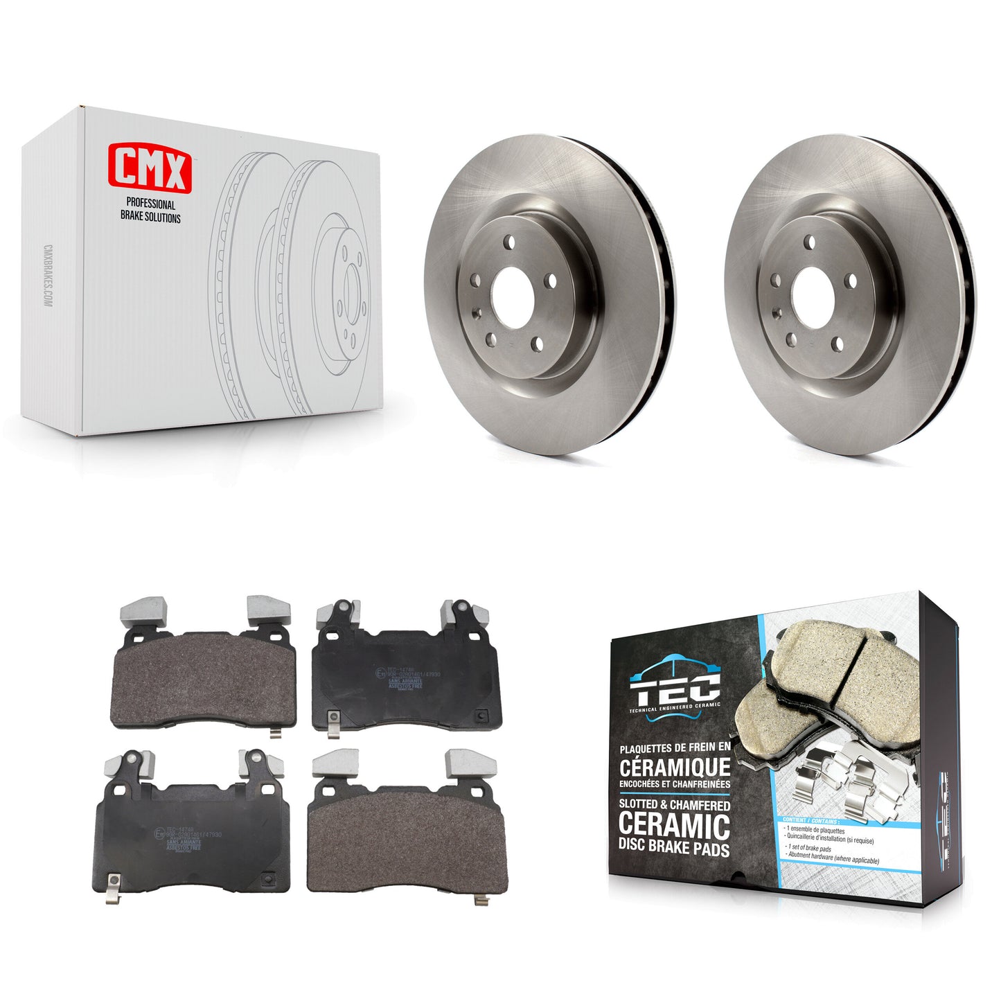 Disc Rotors and Ceramic Brake Pads Kit-K8T-105804 Kit.bestparts.ca