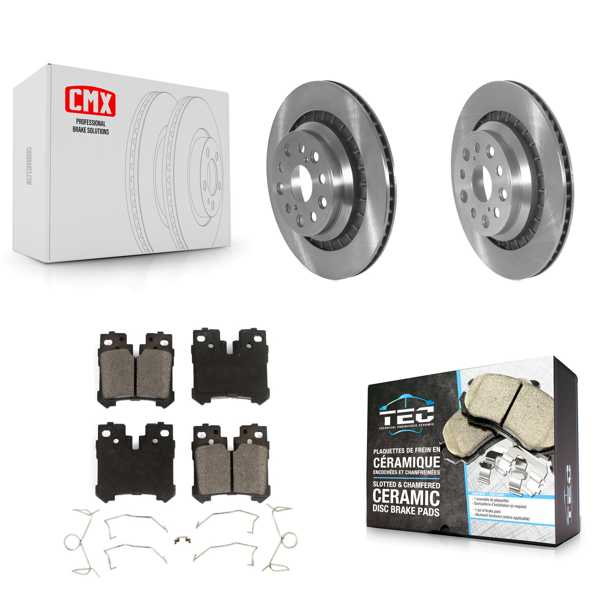 Disc Rotors and Ceramic Brake Pads Kit-K8T-105868