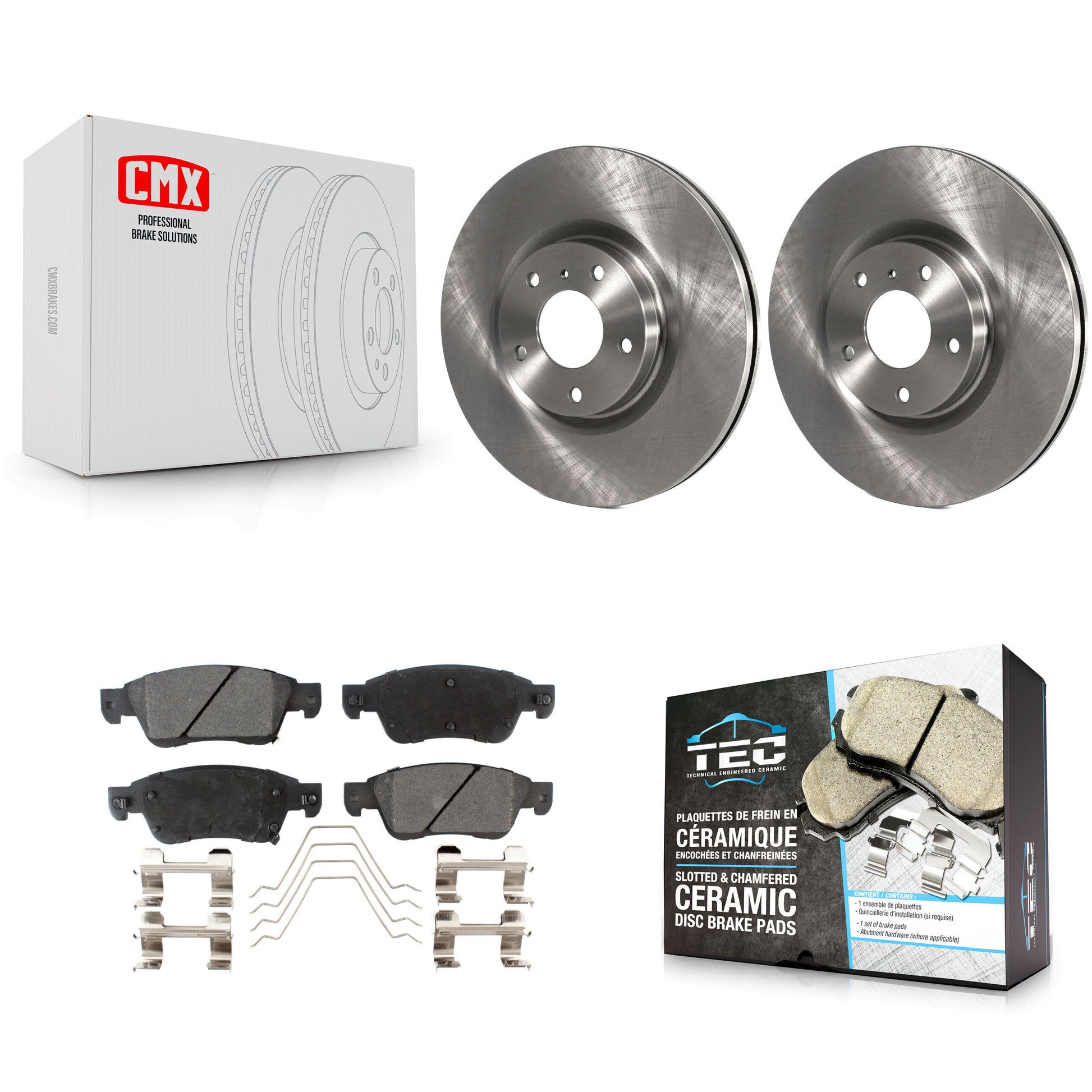 Disc Rotors and Ceramic Brake Pads Kit-K8T-105938