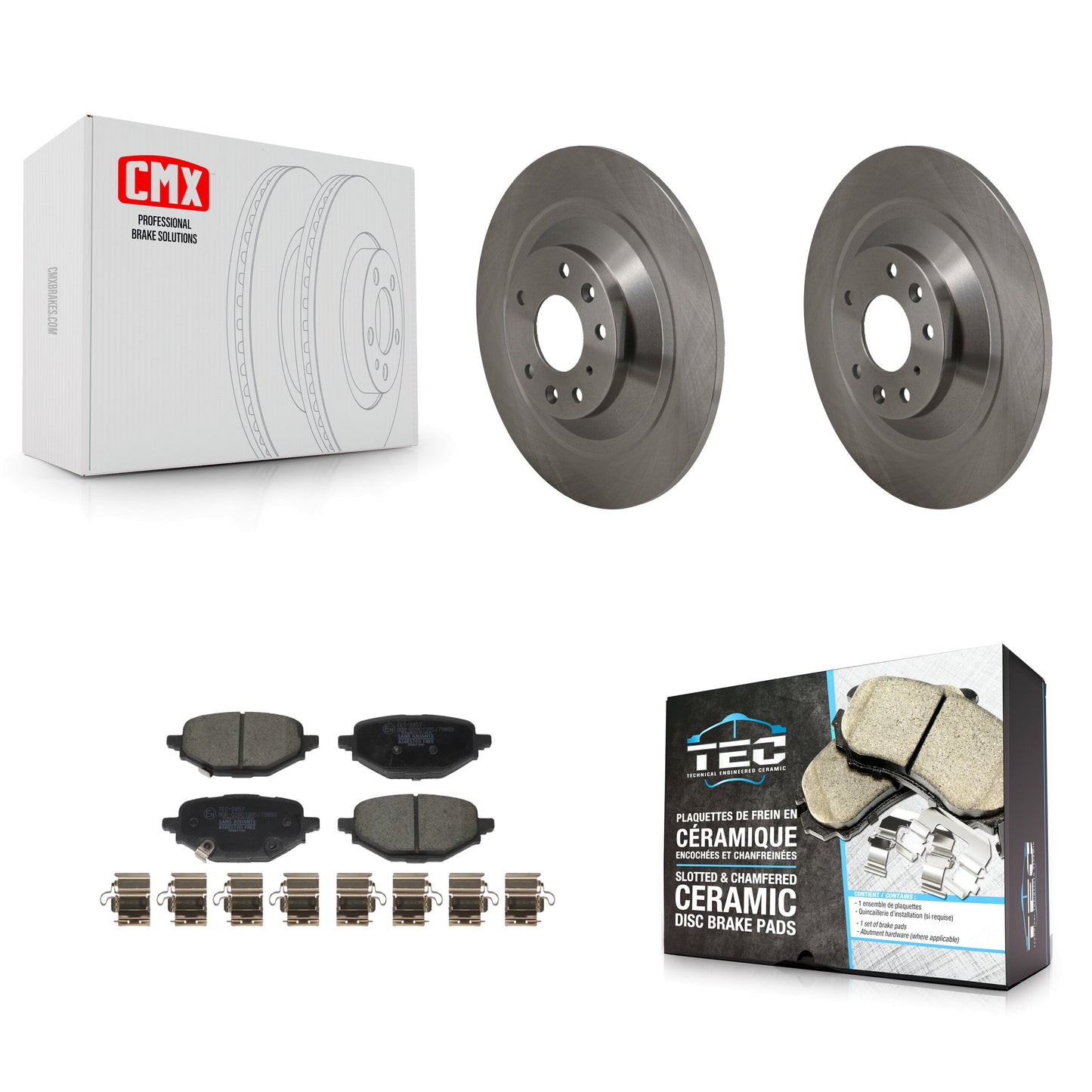 Disc Rotors and Ceramic Brake Pads Kit-K8T-105955 Kit.bestparts.ca