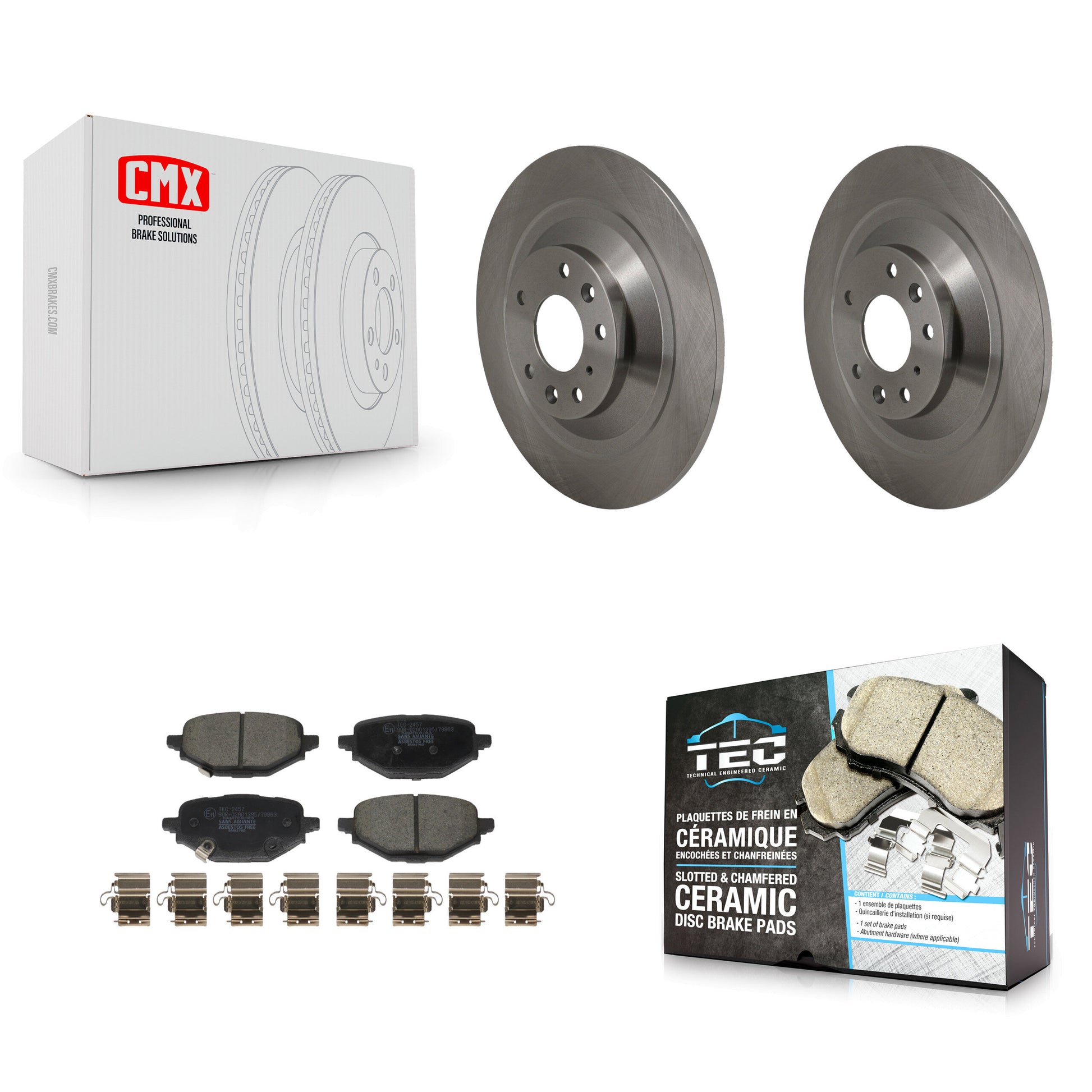 Disc Rotors and Ceramic Brake Pads Kit-K8T-105955