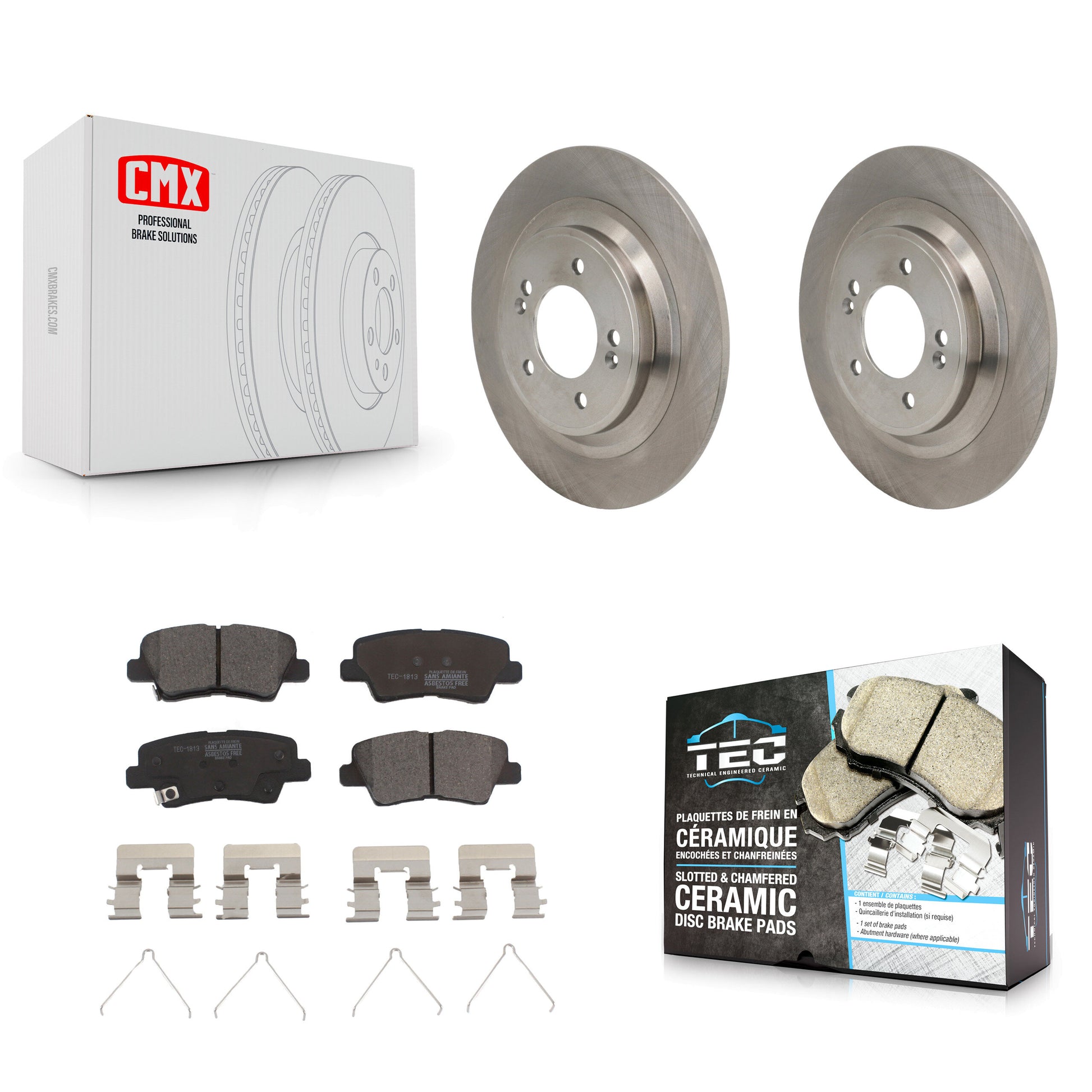 Disc Rotors and Ceramic Brake Pads Kit-K8T-105958