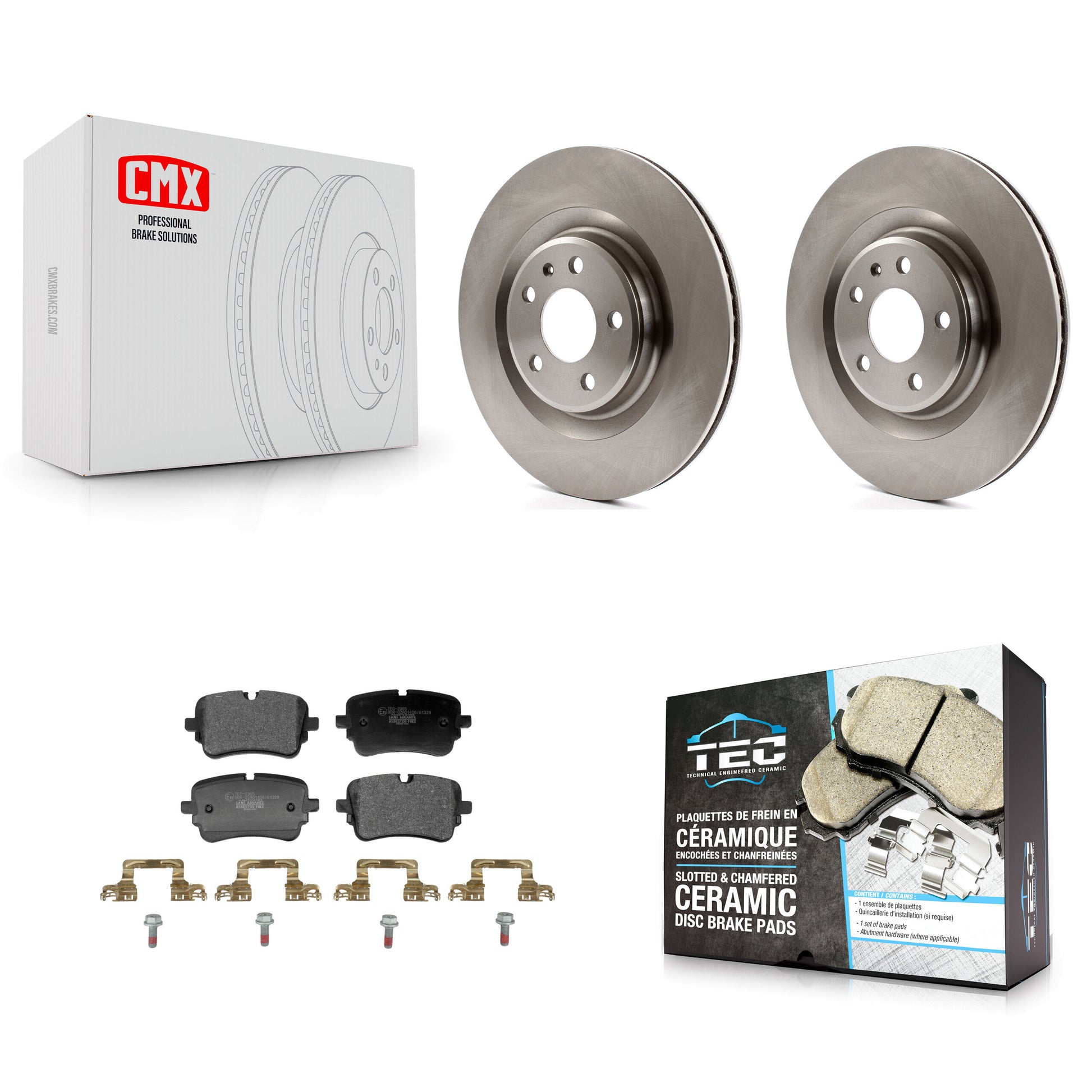 Disc Rotors and Ceramic Brake Pads Kit-K8T-105961