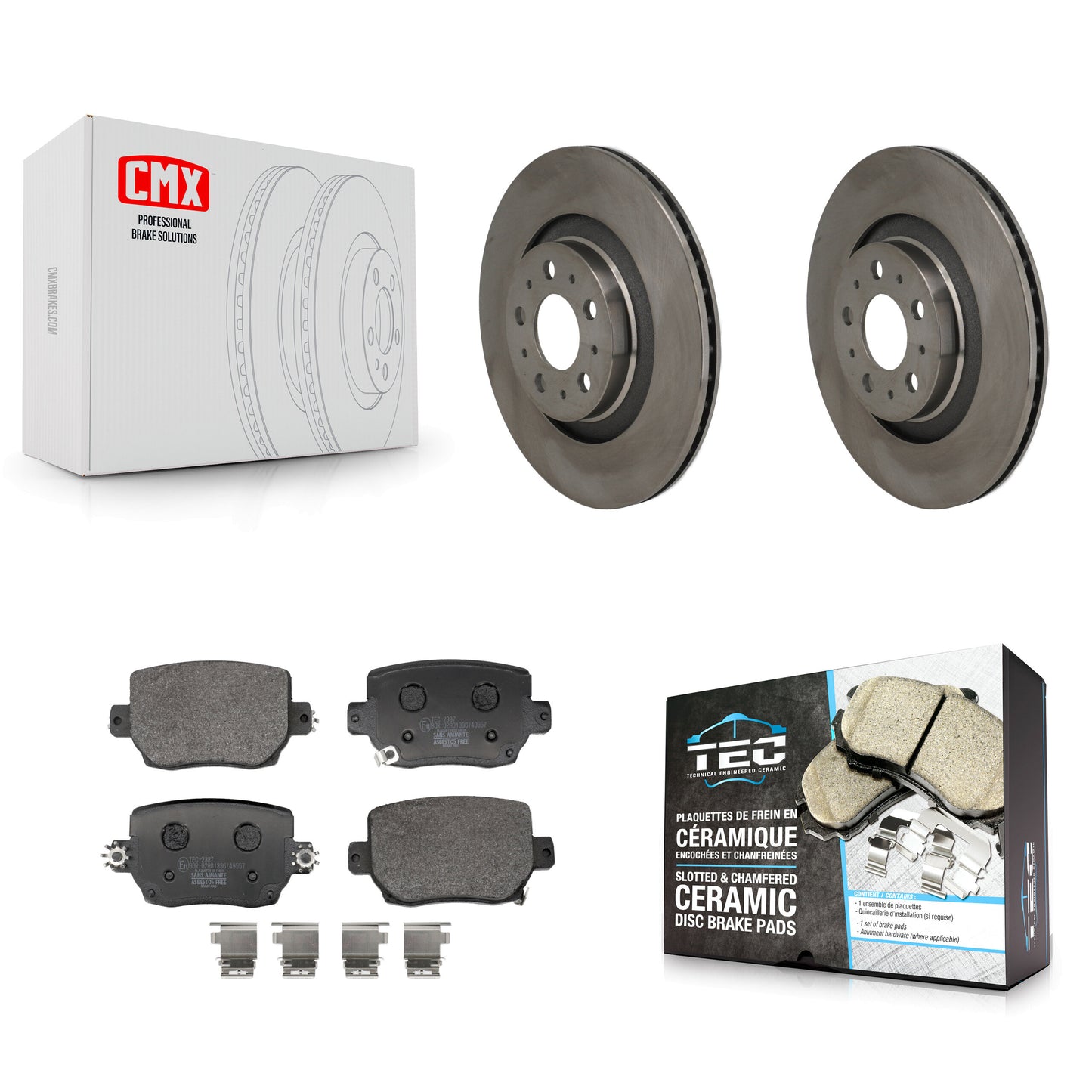 Disc Rotors and Ceramic Brake Pads Kit-K8T-105963 Kit.bestparts.ca