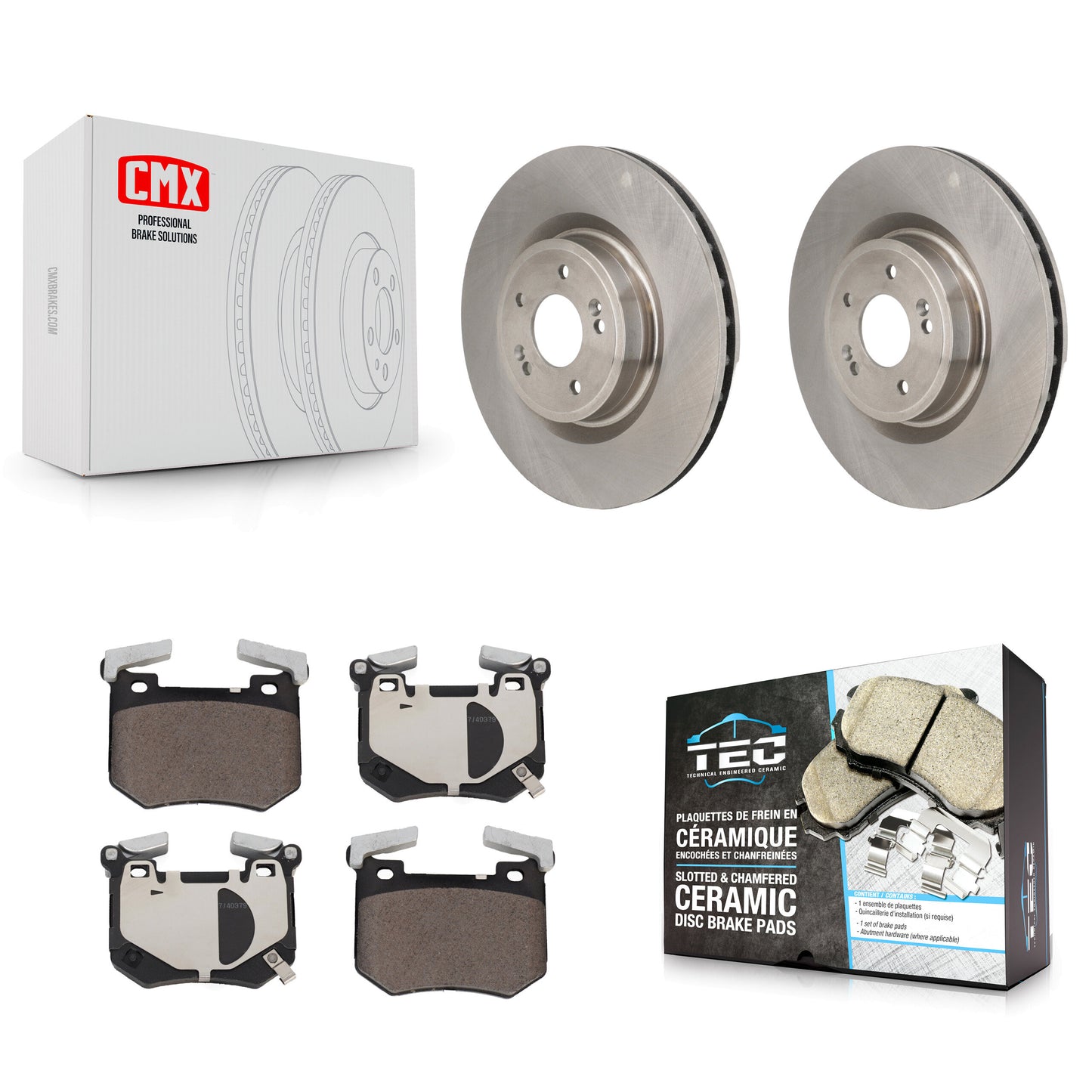 Disc Rotors and Ceramic Brake Pads Kit-K8T-105964 Kit.bestparts.ca