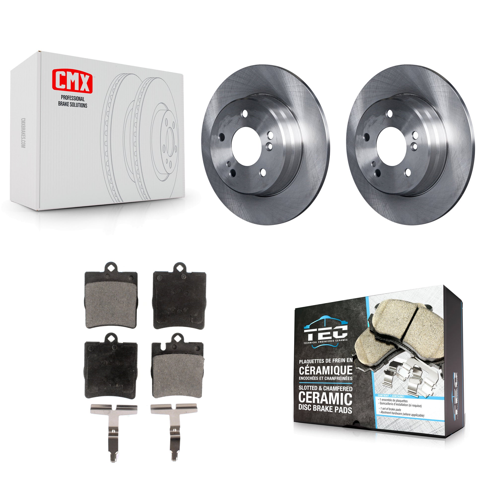 Disc Rotors and Ceramic Brake Pads Kit-K8T-105967