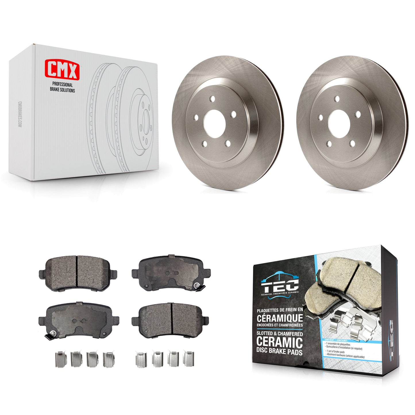 Disc Rotors and Ceramic Brake Pads Kit-K8T-105969 Kit.bestparts.ca