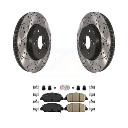 Coated Disc Rotors and Ceramic Brake Pads Kit-KDA-100017 - Kit.bestparts.ca