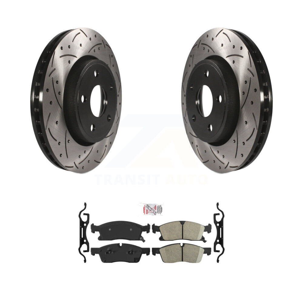 Coated Disc Rotors and Ceramic Brake Pads Kit-KDA-100071 Kit.bestparts.ca