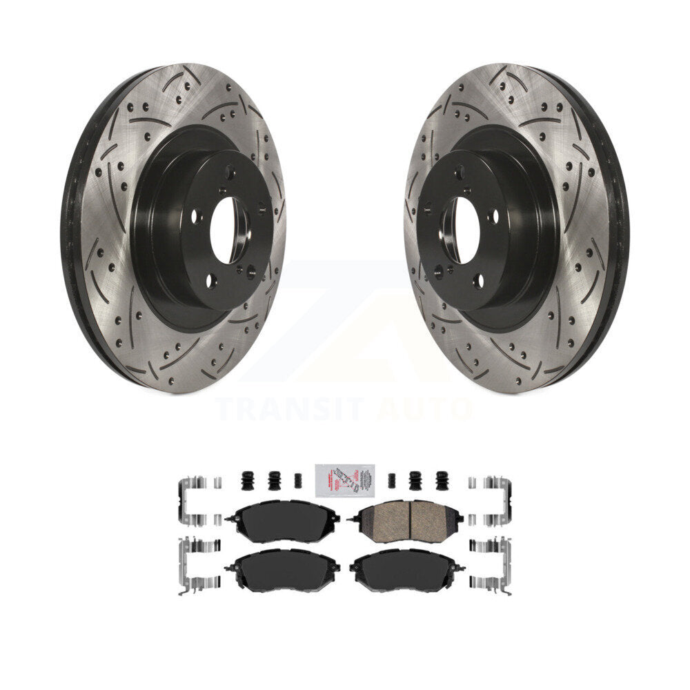 Coated Disc Rotors and Ceramic Brake Pads Kit-KDA-100143 - Kit.bestparts.ca