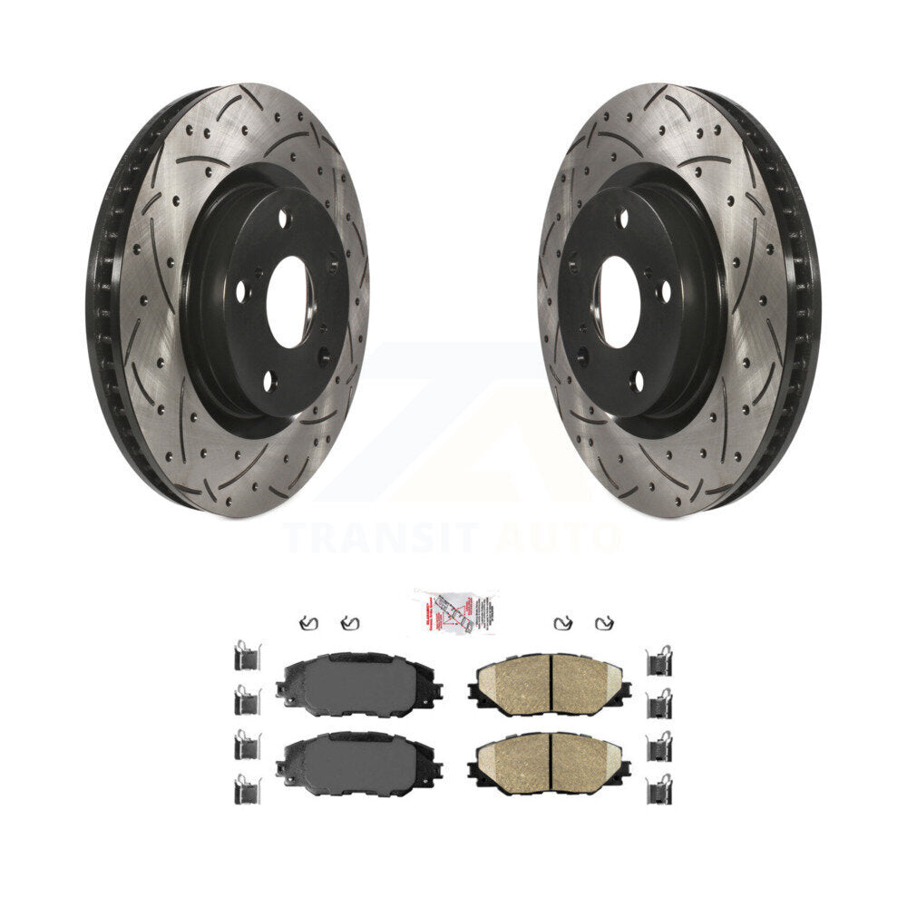 Coated Disc Rotors and Ceramic Brake Pads Kit-KDA-100181 - Kit.bestparts.ca