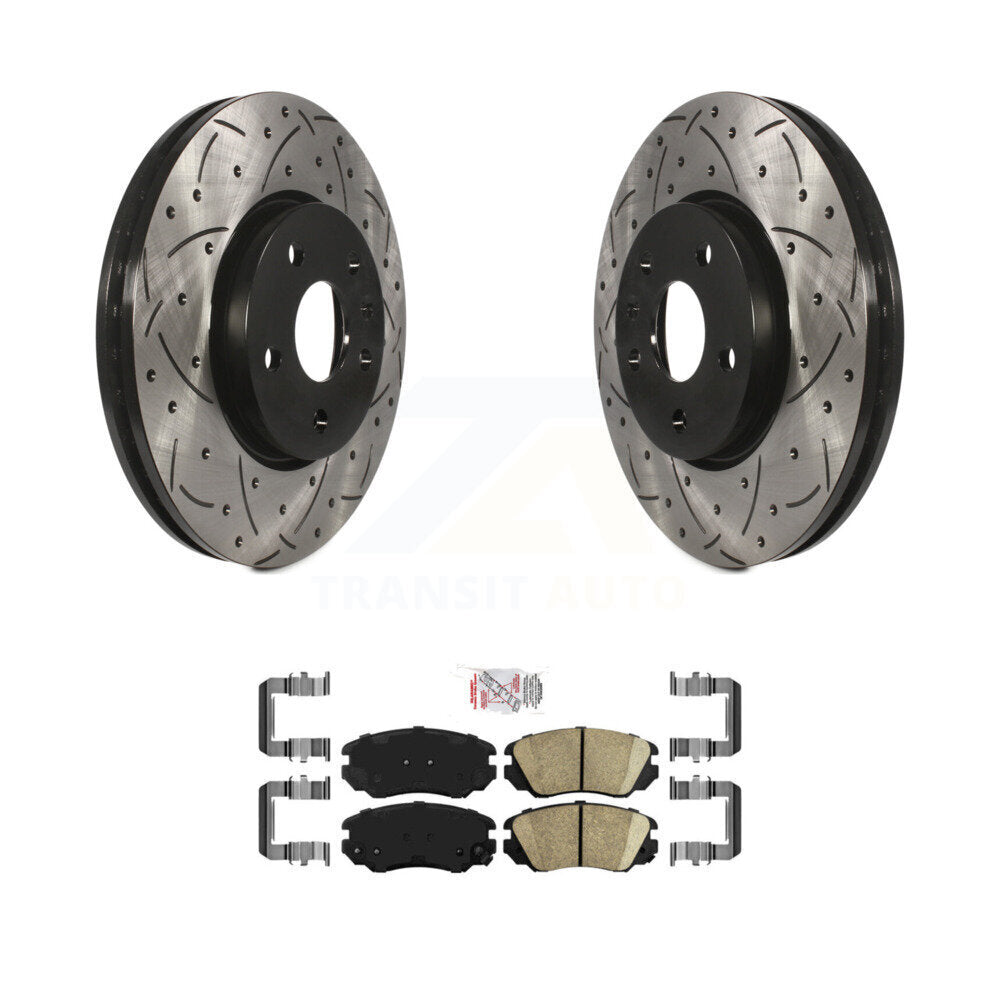 Coated Disc Rotors and Ceramic Brake Pads Kit-KDA-100186 - Kit.bestparts.ca