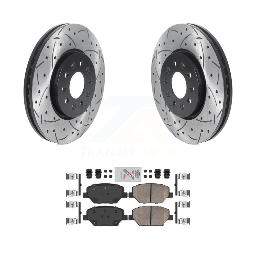 Coated Disc Rotors and Ceramic Brake Pads Kit-KDA-100204 - Kit.bestparts.ca