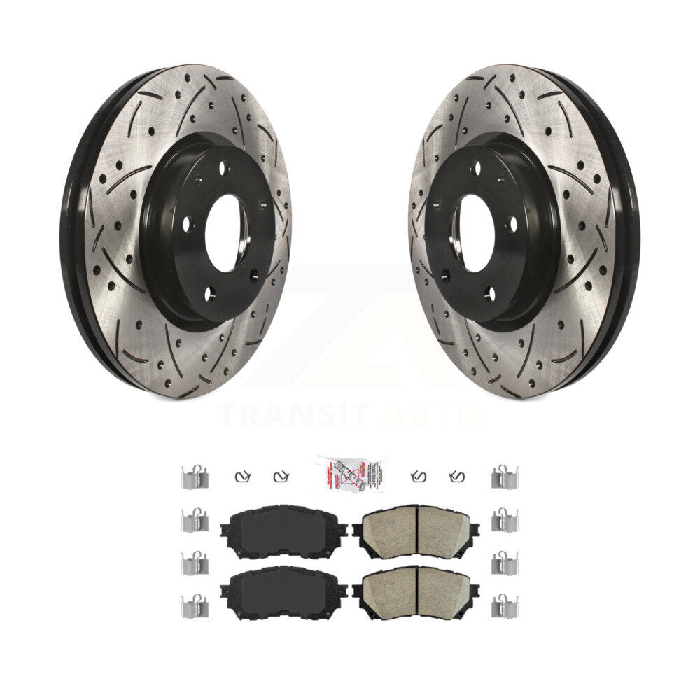 coated disc rotors and ceramic brake pads-kda-100233 - Kit.bestparts.ca