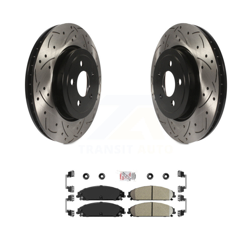Coated Disc Rotors and Ceramic Brake Pads Kit-KDA-100252 - Kit.bestparts.ca
