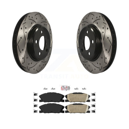 Coated Disc Rotors and Ceramic Brake Pads Kit-KDA-100259 - Kit.bestparts.ca