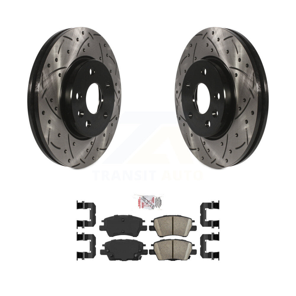 Coated Disc Rotors and Ceramic Brake Pads Kit-KDA-100268 - Kit.bestparts.ca