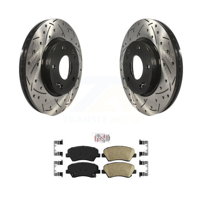 Coated Disc Rotors and Ceramic Brake Pads Kit-KDA-100282 - Kit.bestparts.ca