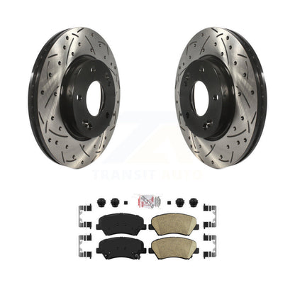 Coated Disc Rotors and Ceramic Brake Pads Kit-KDA-100283 - Kit.bestparts.ca