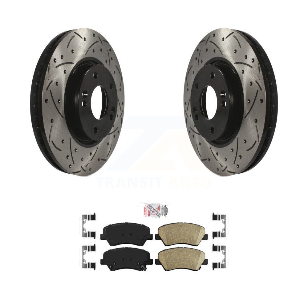 Coated Disc Rotors and Ceramic Brake Pads Kit-KDA-100288 - Kit.bestparts.ca
