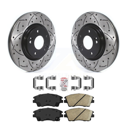 Coated Disc Rotors and Ceramic Brake Pads Kit-KDA-100293 - Kit.bestparts.ca