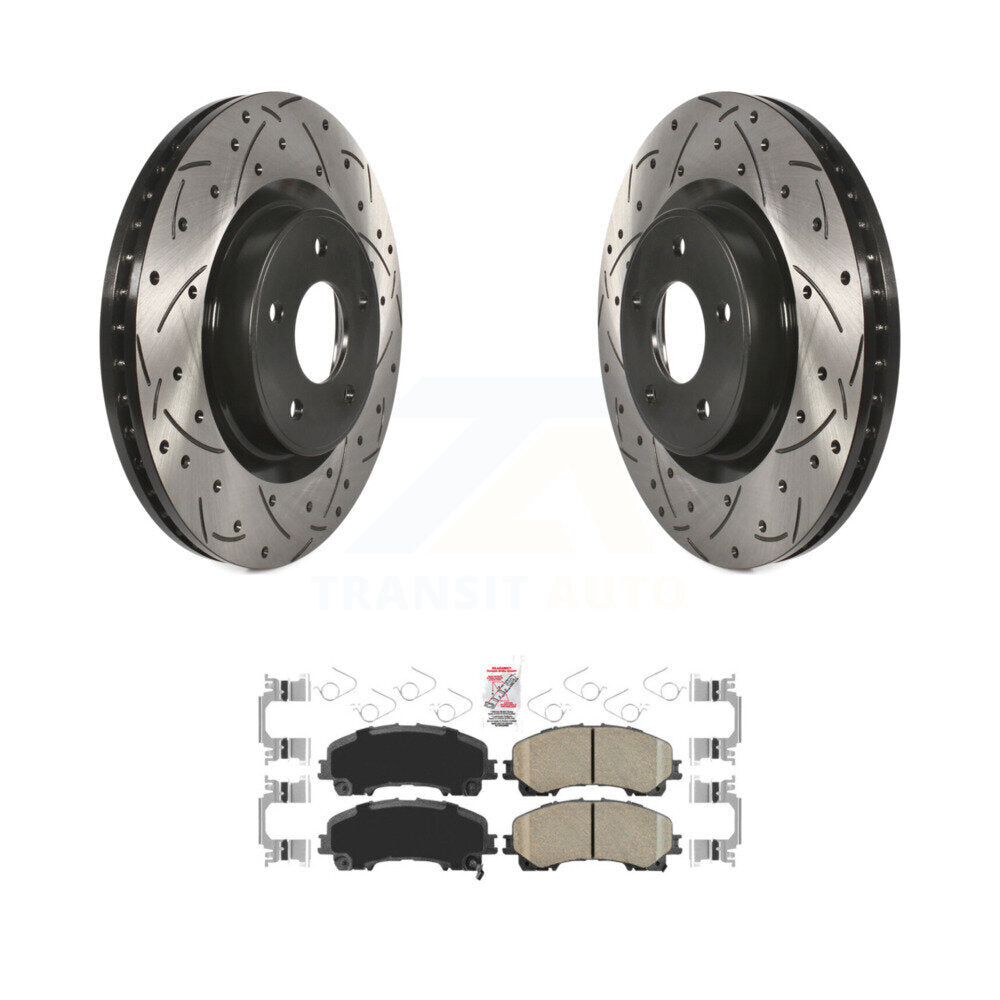 Coated Disc Rotors and Ceramic Brake Pads Kit-KDA-100302 - Kit.bestparts.ca