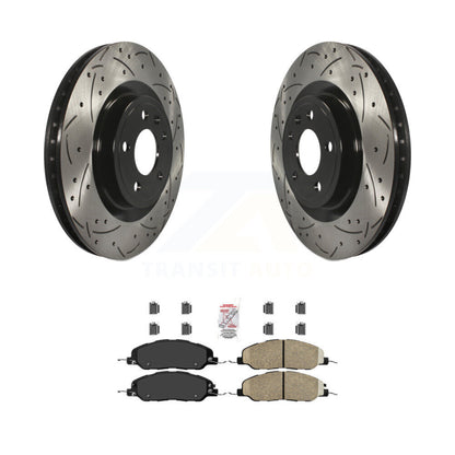 Coated Disc Rotors and Ceramic Brake Pads Kit-KDA-100345 - Kit.bestparts.ca