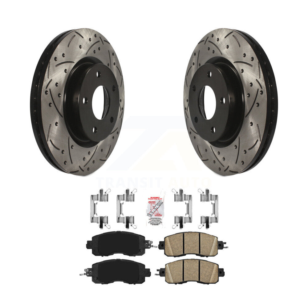 Coated Disc Rotors and Ceramic Brake Pads Kit-KDA-100426 - Kit.bestparts.ca