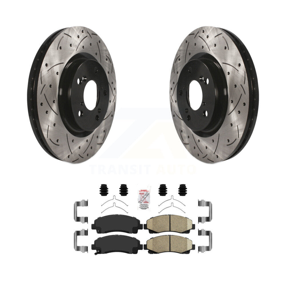 Coated Disc Rotors and Ceramic Brake Pads Kit-KDA-100431 - Kit.bestparts.ca