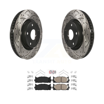 Coated Disc Rotors and Ceramic Brake Pads Kit-KDA-100442 - Kit.bestparts.ca