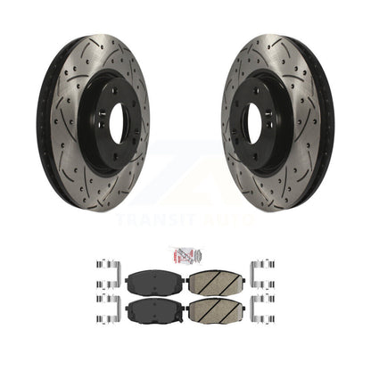 Coated Disc Rotors and Ceramic Brake Pads Kit-KDA-100513 - Kit.bestparts.ca