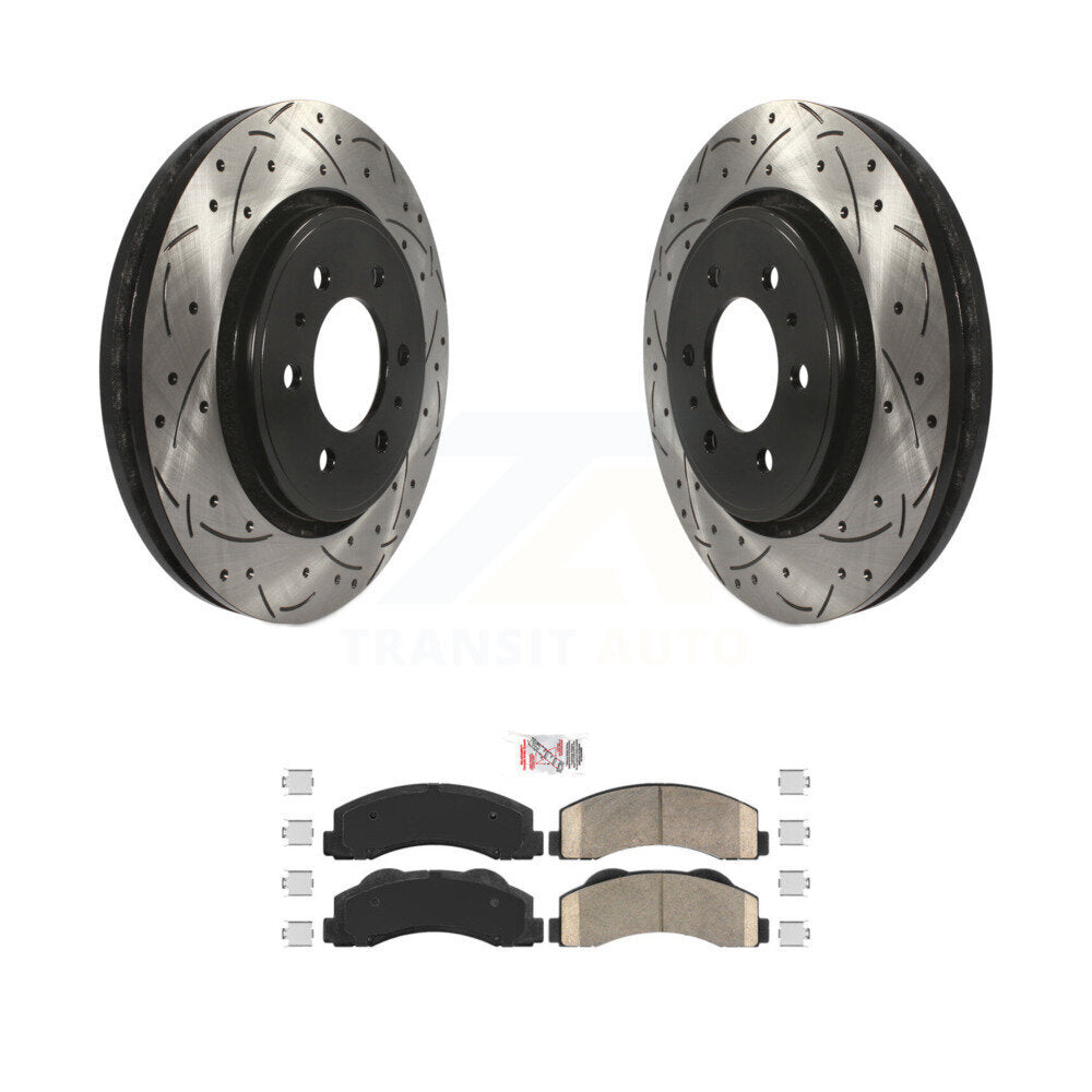 Coated Disc Rotors and Ceramic Brake Pads Kit-KDA-100521 - Kit.bestparts.ca