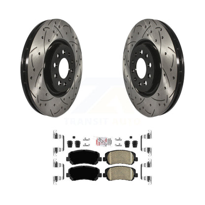 Coated Disc Rotors and Ceramic Brake Pads Kit-KDA-100542 - Kit.bestparts.ca
