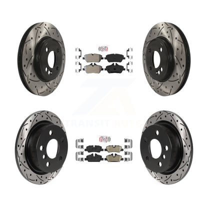 Disc Rotors and Semi-Metallic (Front) & Ceramic (Rear) Brake Pads Kit-KDA-100730 - Kit.bestparts.ca