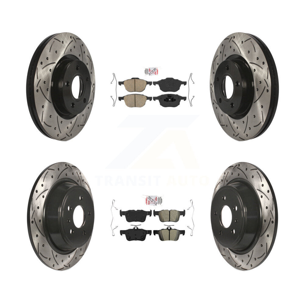 Disc Rotors and Ceramic (Front) & Semi-Metallic (Rear) Brake Pads Kit-KDA-100984 - Kit.bestparts.ca Kit.bestparts.ca