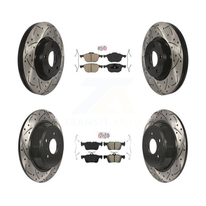 Disc Rotors and Ceramic (Front) & Semi-Metallic (Rear) Brake Pads Kit-KDA-100984 - Kit.bestparts.ca