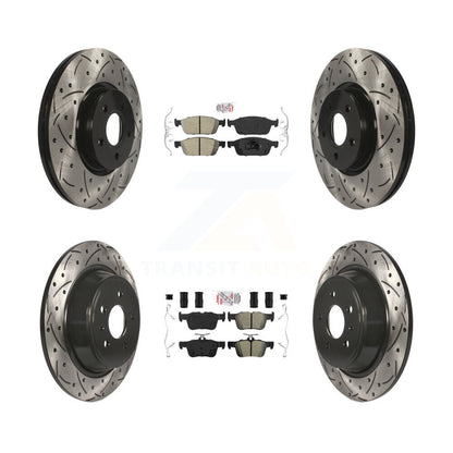 Disc Rotors and Ceramic (Front) & Semi-Metallic (Rear) Brake Pads Kit-KDA-100988 - Kit.bestparts.ca