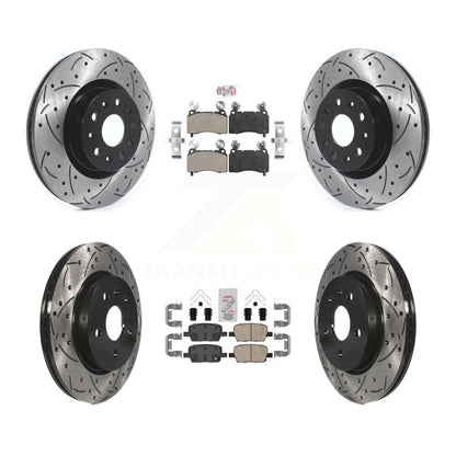 Disc Rotors and Semi-Metallic (Front) & Ceramic (Rear) Brake Pads Kit-KDA-101203 - Kit.bestparts.ca