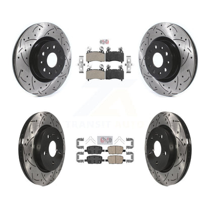 Disc Rotors and Semi-Metallic (Front) & Ceramic (Rear) Brake Pads Kit-KDA-101204 - Kit.bestparts.ca