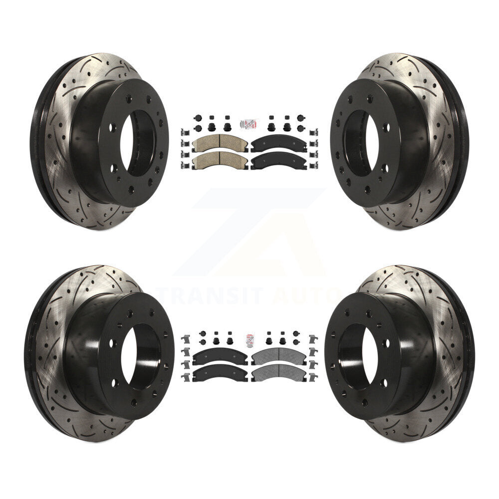 Disc Rotors and Ceramic (Front) & Semi-Metallic (Rear) Brake Pads Kit-KDA-101222 - Kit.bestparts.ca