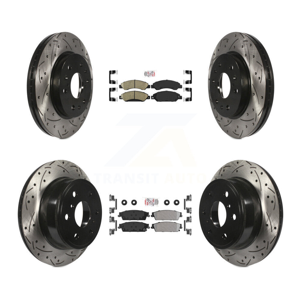 Disc Rotors and Ceramic (Front) & Semi-Metallic (Rear) Brake Pads Kit-KDA-101288 - Kit.bestparts.ca Kit.bestparts.ca