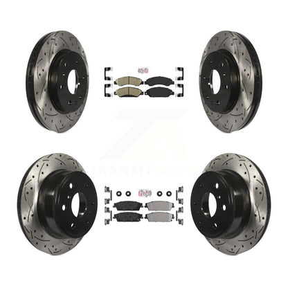 Disc Rotors and Ceramic (Front) & Semi-Metallic (Rear) Brake Pads Kit-KDA-101288 - Kit.bestparts.ca