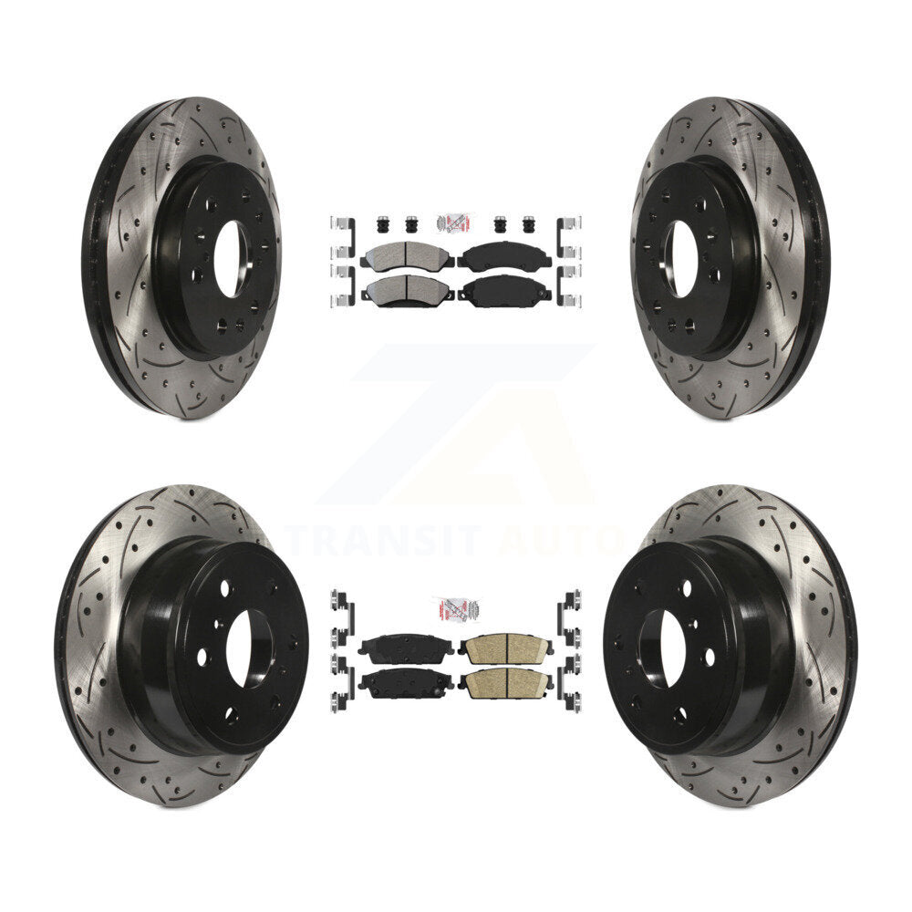 disc rotors and semi metallic front ceramic rear brake pads-kda-101291 - Kit.bestparts.ca Kit.bestparts.ca