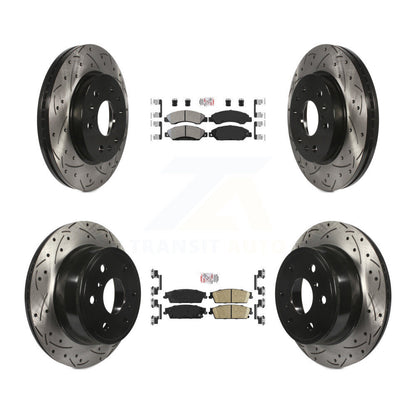 disc rotors and semi metallic front ceramic rear brake pads-kda-101291 - Kit.bestparts.ca