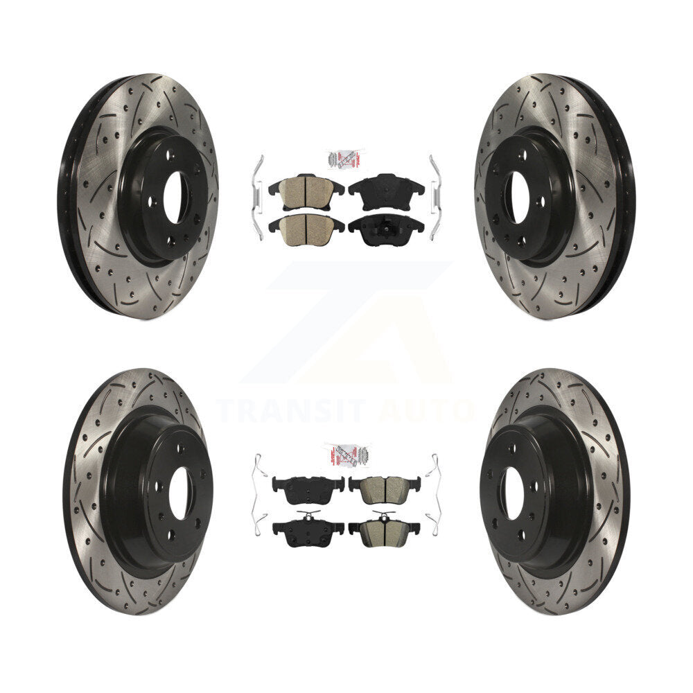 disc rotors and ceramic front semi metallic rear brake pads-kda-101432 - Kit.bestparts.ca Kit.bestparts.ca